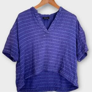 Rachel Comey Cropped Shirt 6 Blue